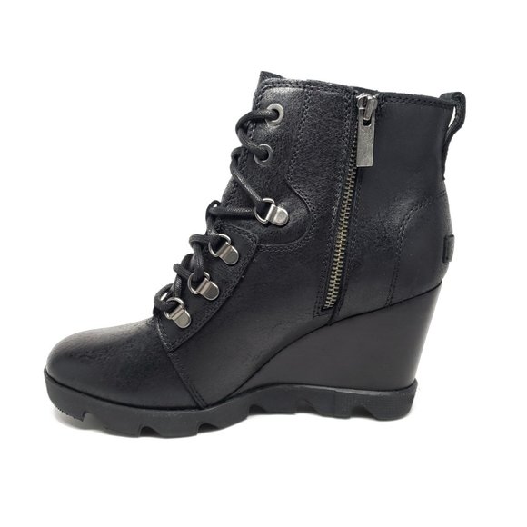 Sorel Joan Uptown Leather Wedge Boots 7.5 8 9 10 - Picture 3 of 7